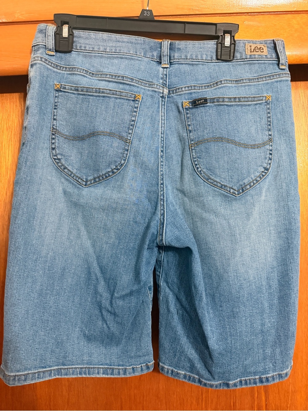 Lee Women's Medium Blue Denim Jean Shorts - Picture 15 of 15